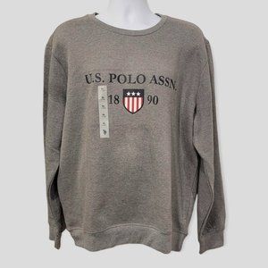 U.S. Polo ASSN. Men's XL Fleece Graphic Logo CrewNeck Pull Over Sweashirt XL